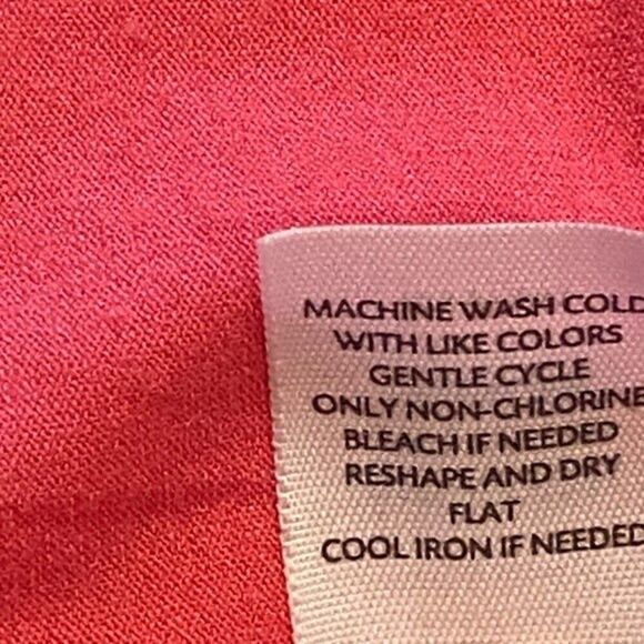 J Jill Color Block Long sleeve Tunic Red Brown Pink Size L Stretch - Picture 6 of 8